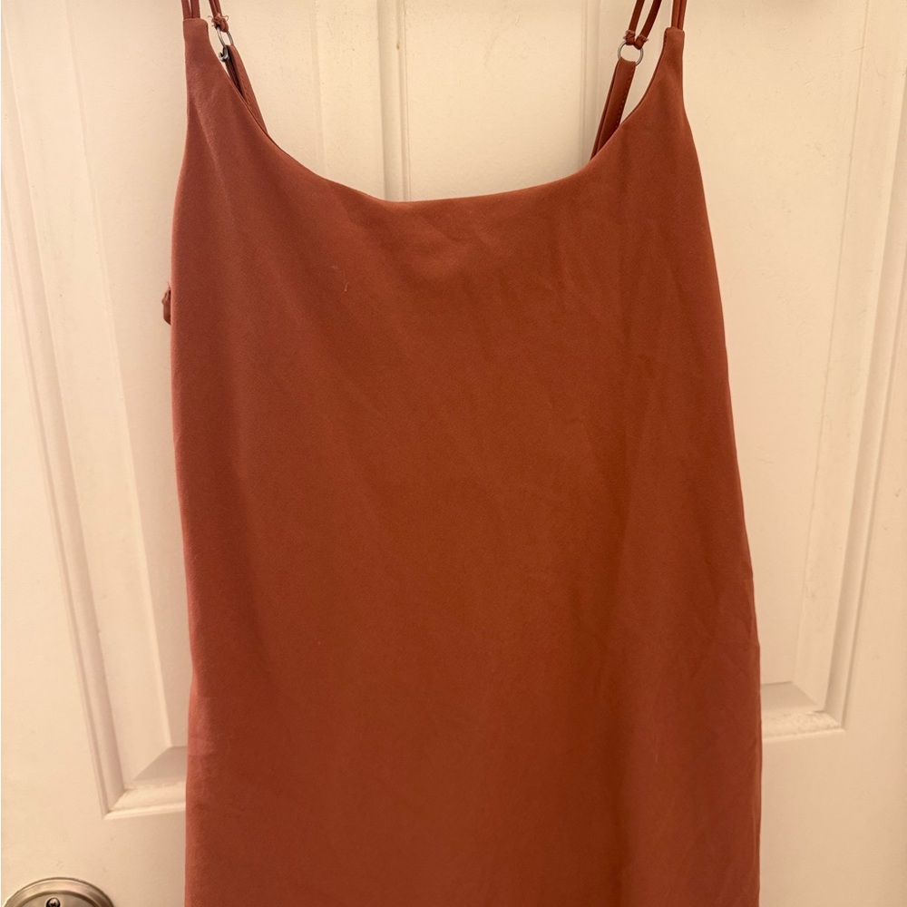 Rust tank top tennis dress